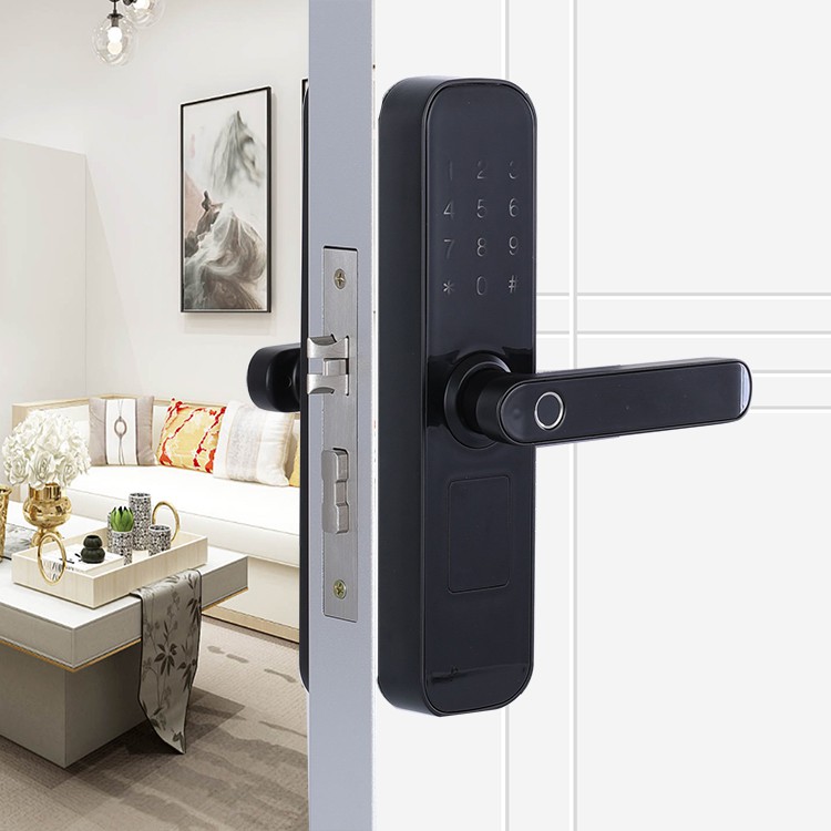 Smart Door Lock With Fingerprint H8100 - BLACK [ LEFT ]