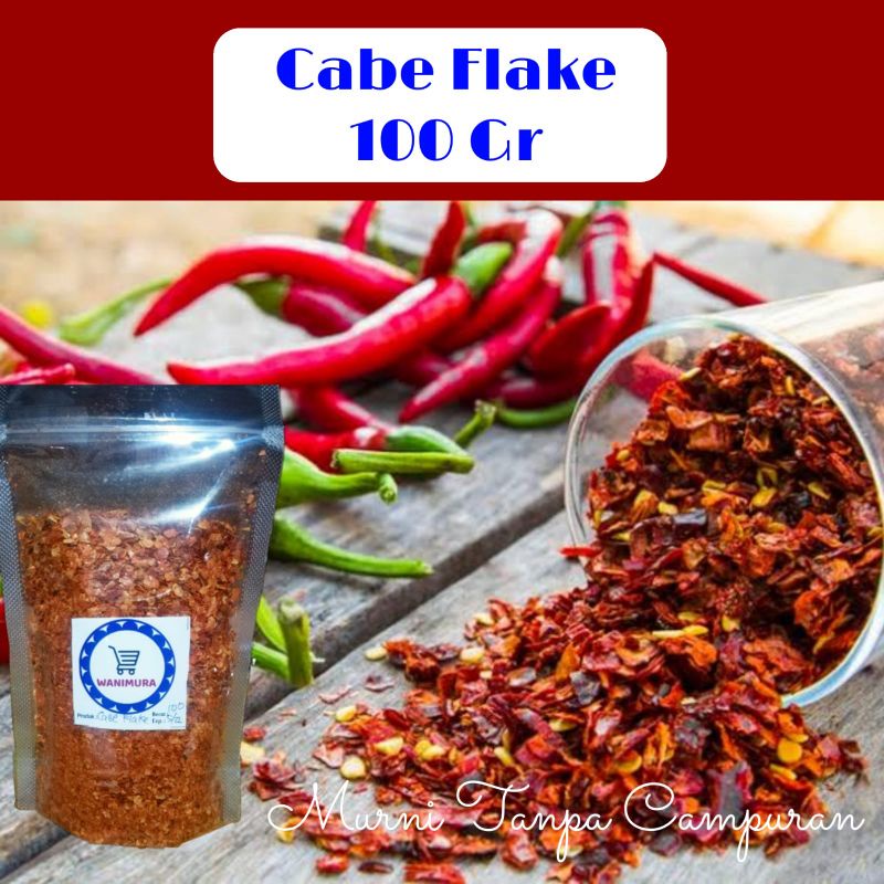 

cabe flake / bumbu dapur cabe flake / cabe flake 100 gr / chili flake 100 gr