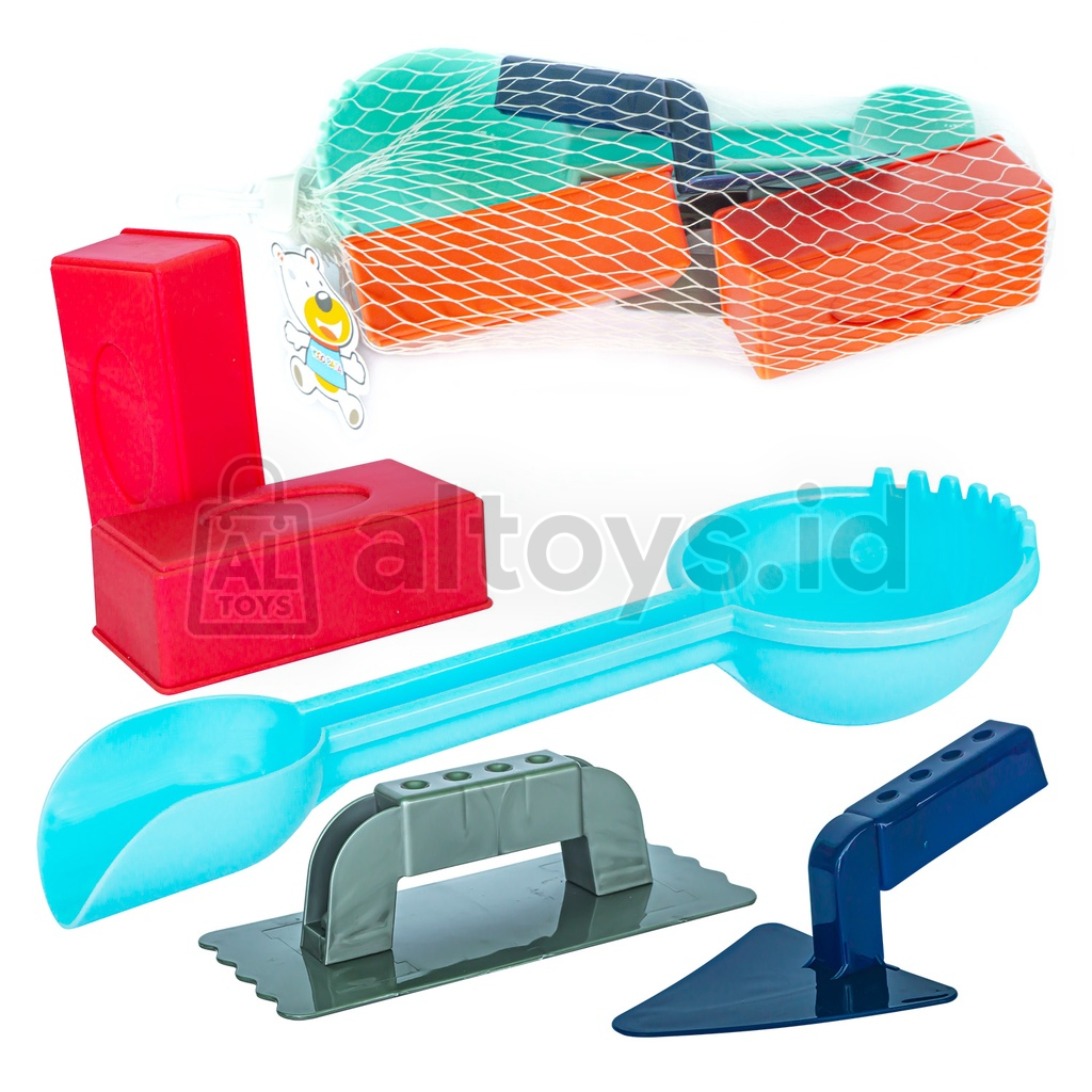 Mainan Cetakan Pasir Ajaib Alat Tukang Bangunan Set Murah YP21