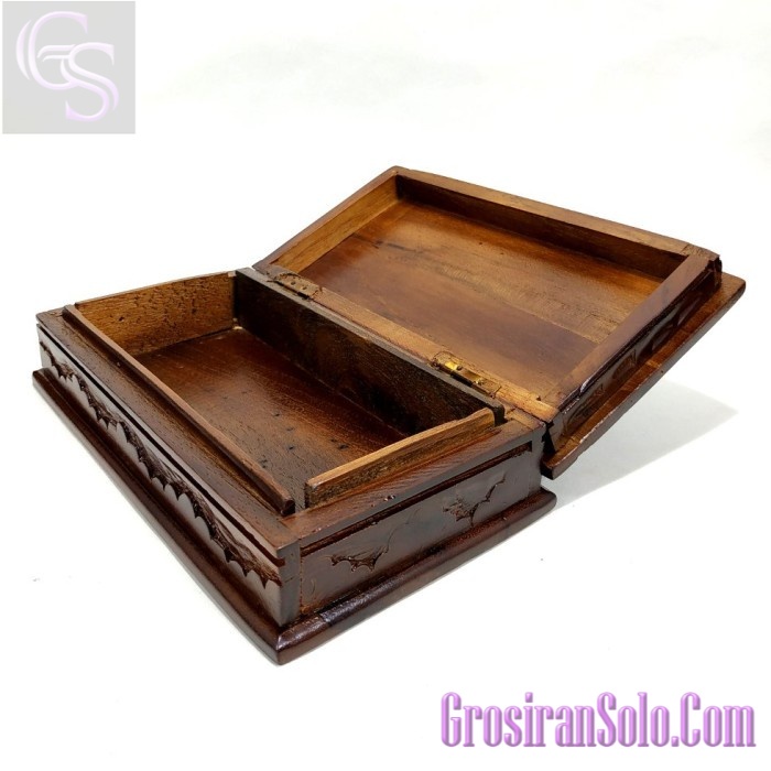 [GS-Kayu] Jual Kotak Box Kayu Jati Ukir Tempat Perhiasan Dan Pusaka