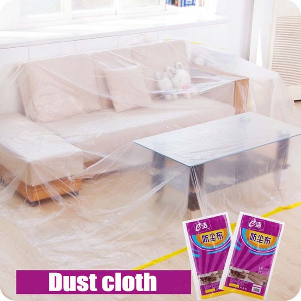 Rebuy Cover Pelindung Meja / Furnitur Sekali Pakai Anti Air / Debu Bahan Plastik