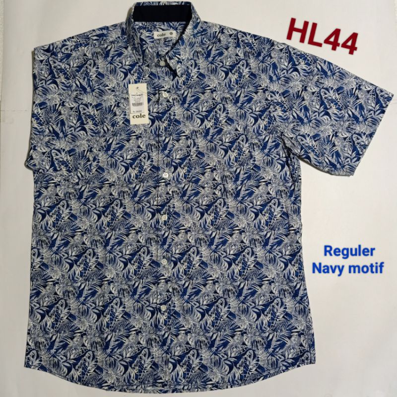 Kemeja Lengan Pendek Pria Casual Merek COLE Original