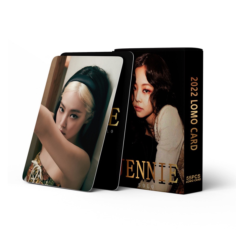 54pcs Kartu Lomo Foto Kpop JENNIE Album 2022 SOLO