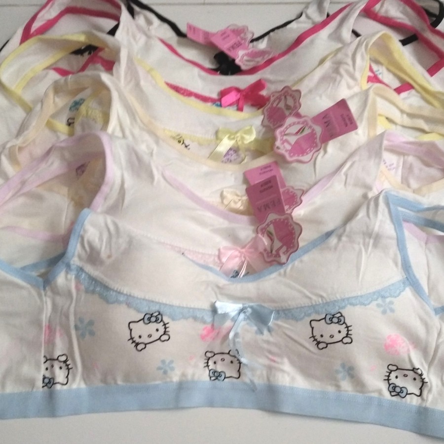 Miniset Anak Perempuan Dewasa ABG Remaja Fema Sport Spon Busa Kancing Belakang Bra BH Remaja COD ALE