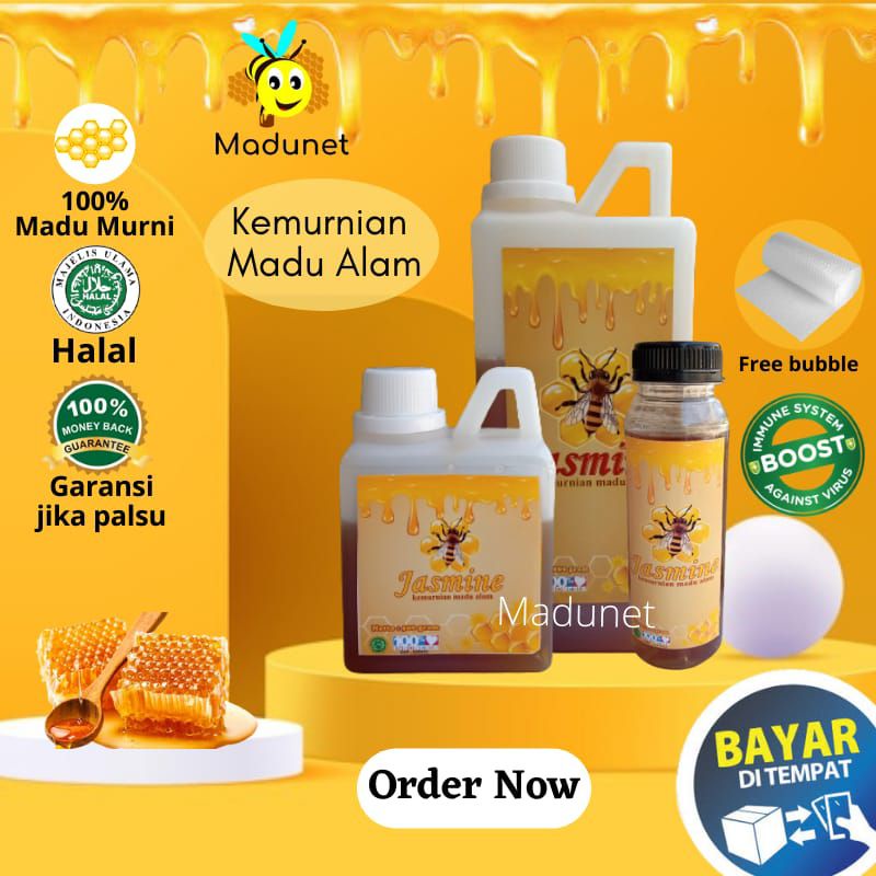 

Madu Jasmine Asli Hutan Multiflora Nusantara Madu Asli Murni Asli Alami 100% Madu Hutan Asli 1kg