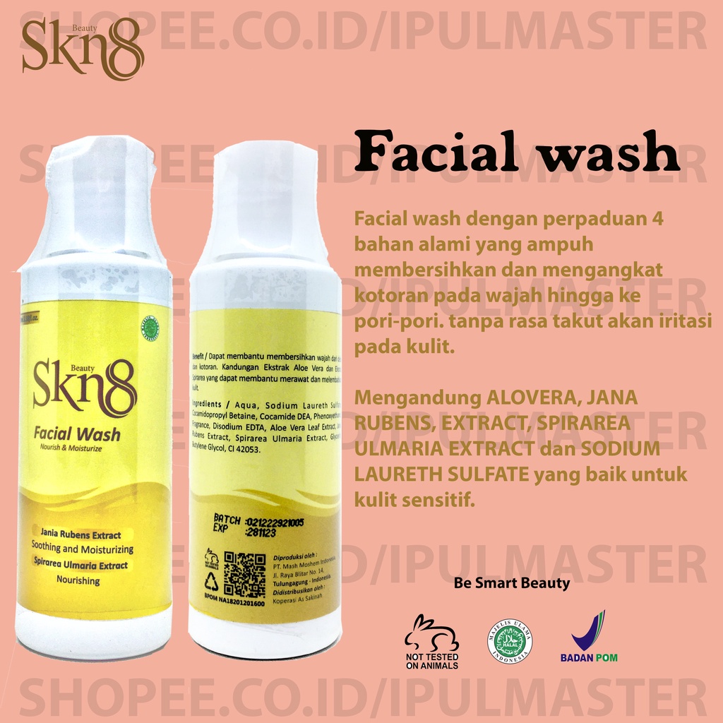 SKN8 Beauty Facial Wash - Skin Care BPOM