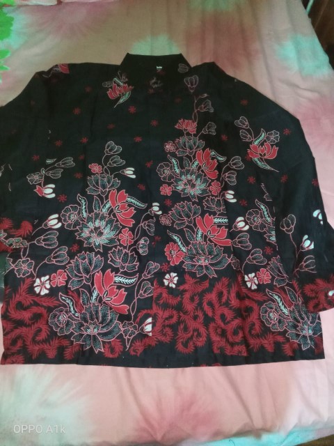 Bswart Batik Hrb026 Kenongo  Hem Pendek Padi Pekalongan M L Xl Batik