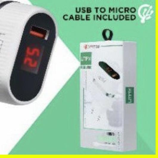 TC adaptor charger umax V011 digital led 3,1A 18watt QC3.0 fast charging Free kabel