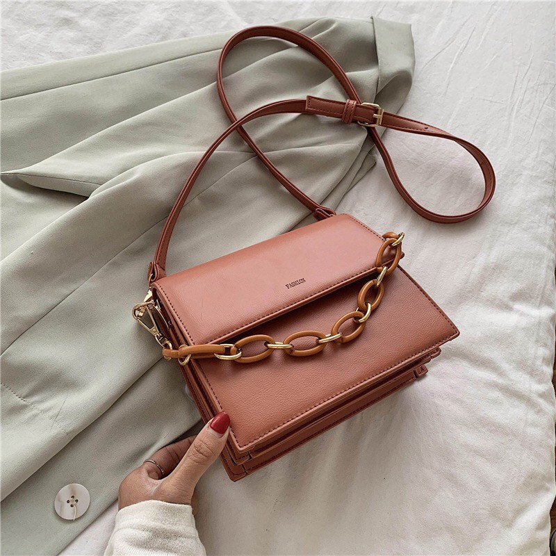 Ricca Woman Korean Slingbag - Tas Selempang bahu wanita Import - Ulzzang Bag Tali Akrilik Pastel