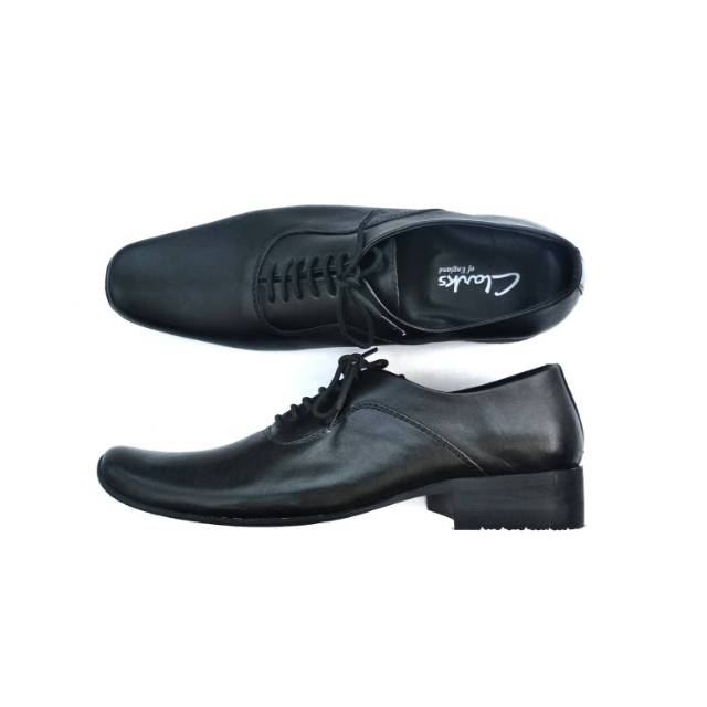 Sepatu kantor pria pantofel kerja slip on clarks kulit original murah