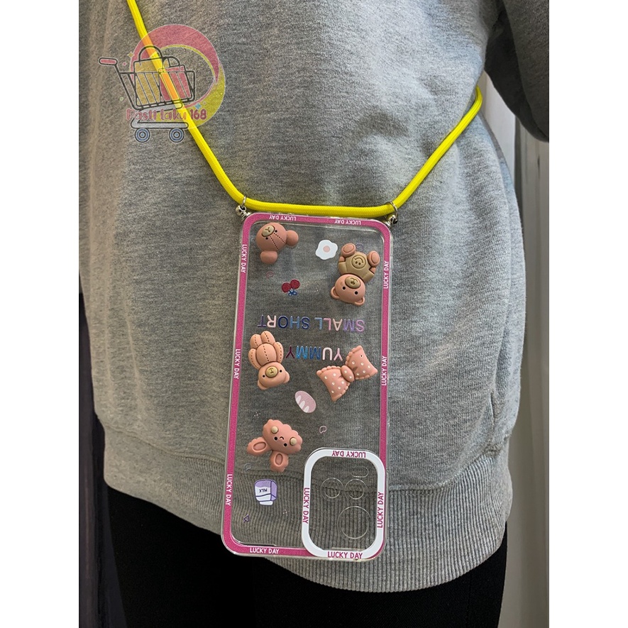 SS313 SOFTCASE SLINGCASE 3D KARAKTER XIAOMI REDMI 4A 5A 6A 8 9 9A 9C 10 10A 9T POCO M3 X3 PRO NOTE 7