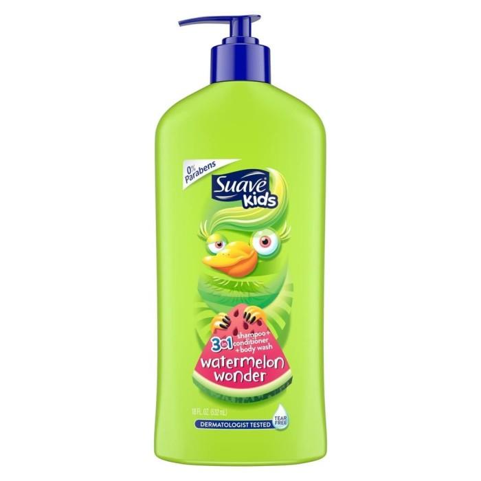 Suave Kids Watermelon Wonder 3In1 Shampoo+Conditioner+Body Wash (532Ml