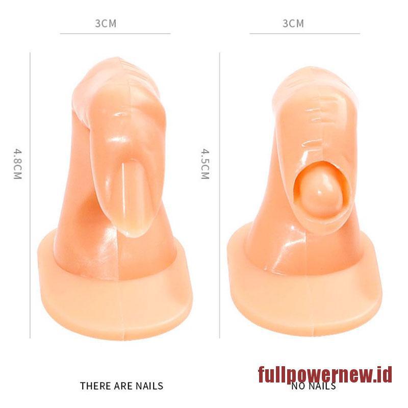 【COD】2pcs Nail Art Practice Model False Finger Acrylic Manicure Training Display Tool