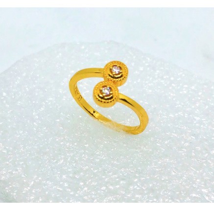 Cincin wanita //cincin permata // cincin lapis emas // perhiasan fasion //cincin