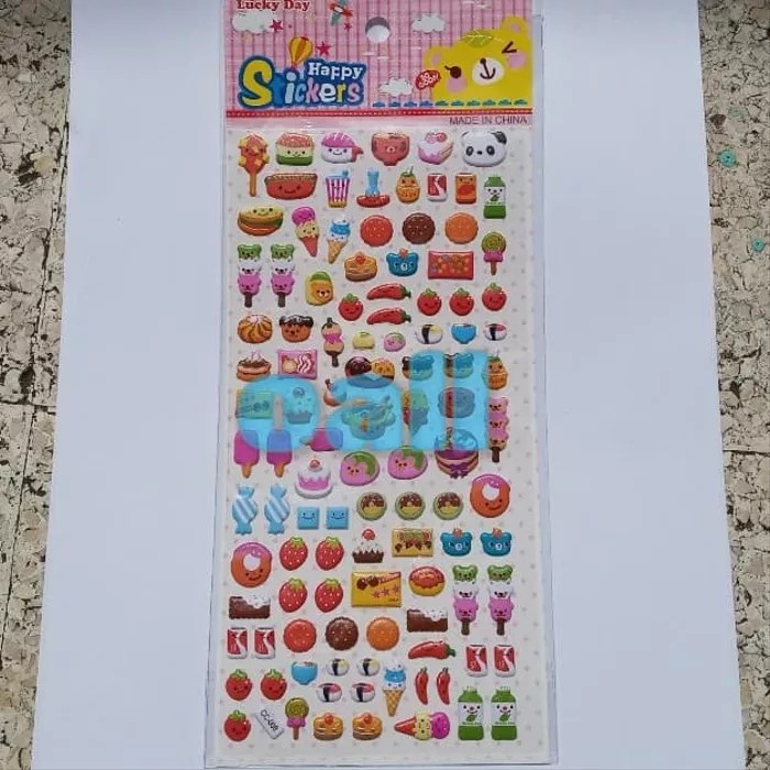 

015.3 - Food Sticker / Cake Sticker / Stiker Kue / Puffy Sticker