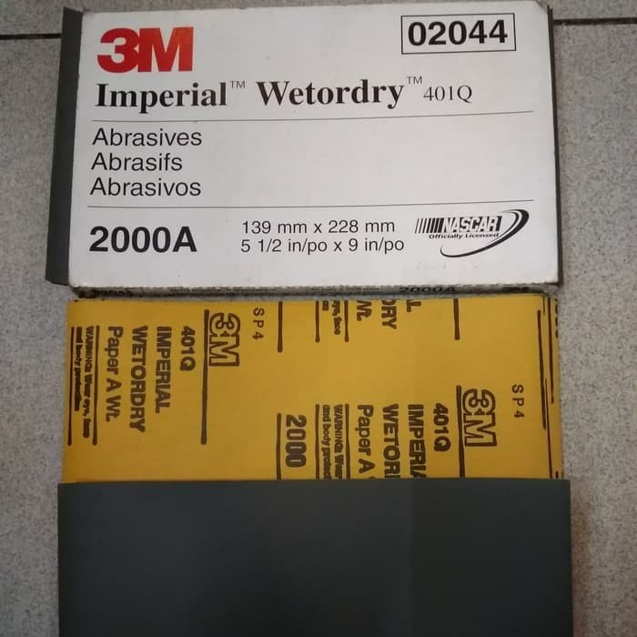 Amplas 3M 2000 A series 02044 1 lembar