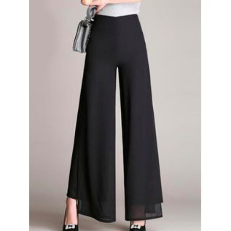 NAURA KULOT CELANA PANJANG WANITA 2 LAYER/BAHAN MOSCREPE