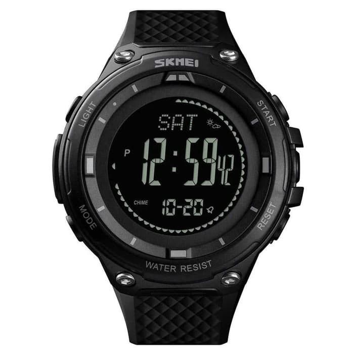 Jam Tangan Outdoor Altimeter Thermometer SKMEI 1443 Original Anti Air - BLUE