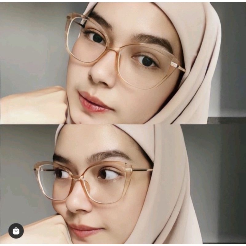 kacamata 9020 cat Eye wanita request minus normal clynder