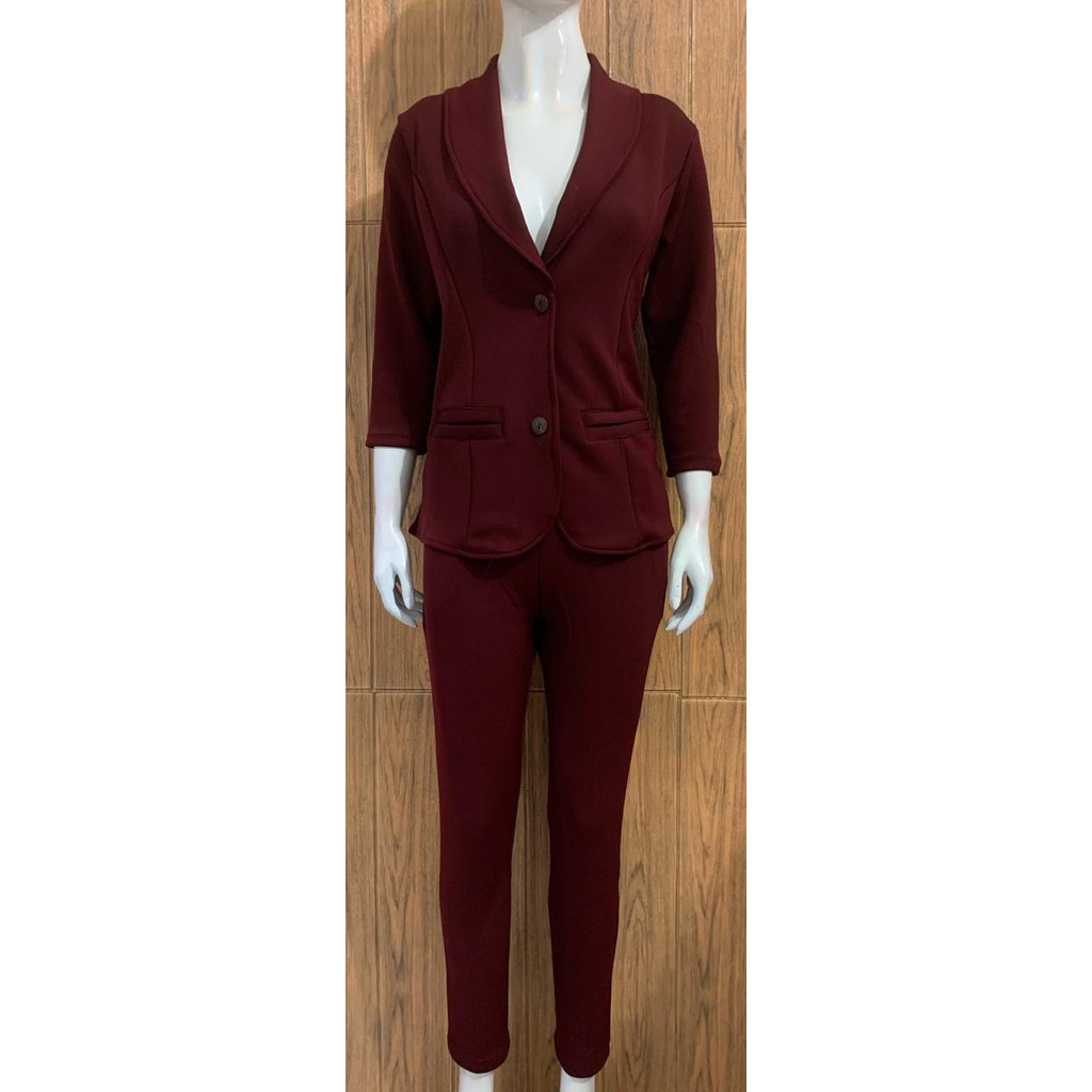 Kathryn collection #027 ,Stelan blazer  celana pjg tgn 3/4 bhn scuba polos import premium