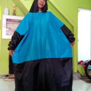 Mantel gamis JUMBO / jas hujan muslimah / mantol wanita 