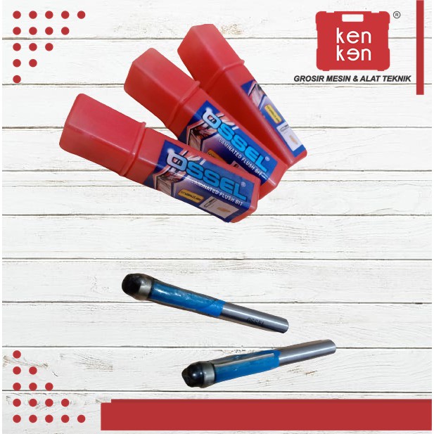 OSSEL MATA ROUTER MATA PROFIL LURUS MATA PROFIL KECIL LAMINATED FLUSH 1/4X8MM OSSEL