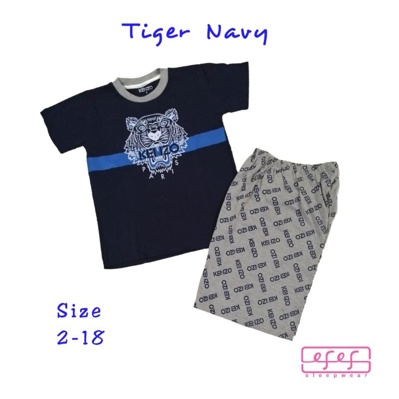 Setelan baju santai anak laki-laki Tiger