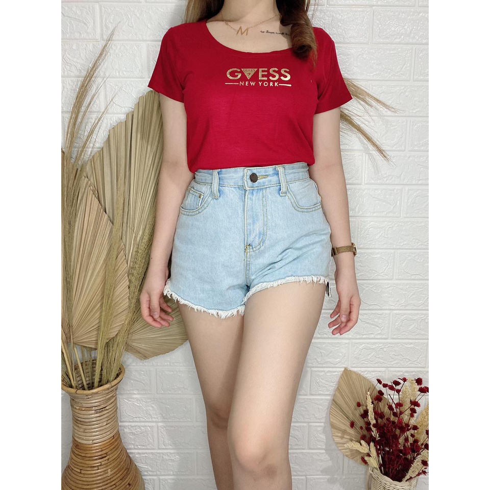 Crop Wanita GS oneck / VIMEL COLLECTION