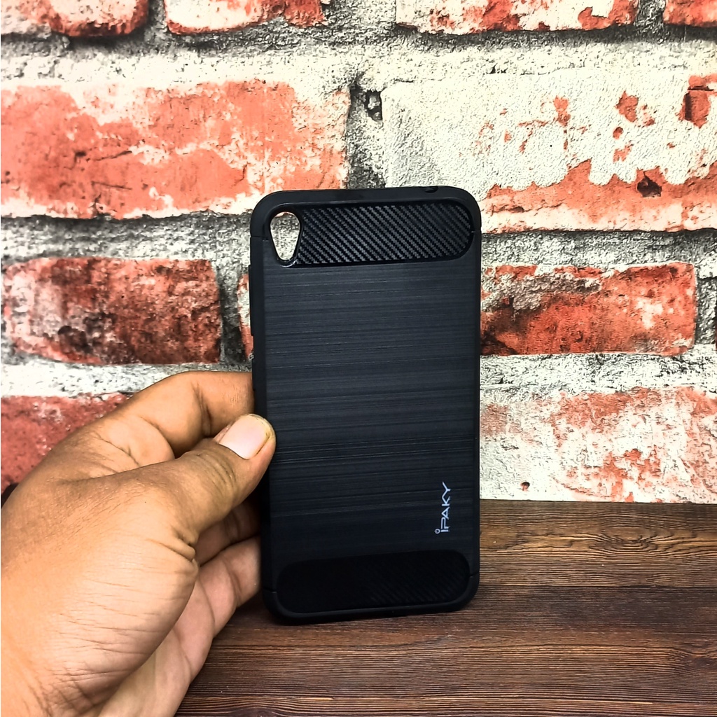 Softcase Asus A007 Black Carbon Fiber Case Asus Zenfone Live 2017 ZB501KL Casing Hp Asus