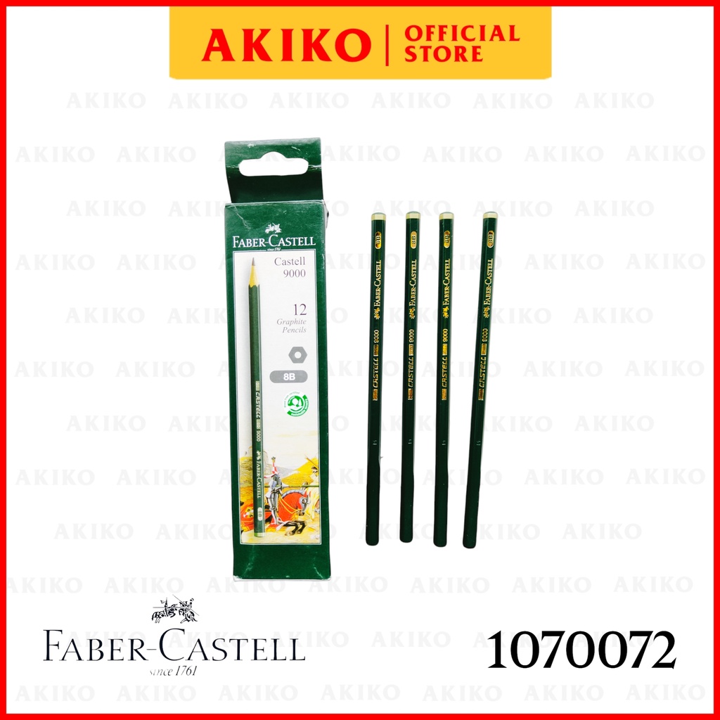 

Black Penscil Castel 9000 8B Faber-Castell