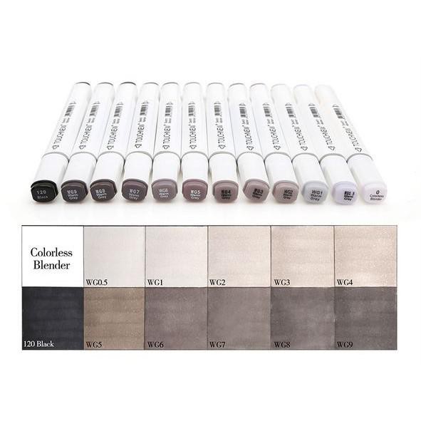 

Art / Touchnew Gray Tones Art Marker Set Alcohol Based Dual Tips (12Pcs) - Warm Gray