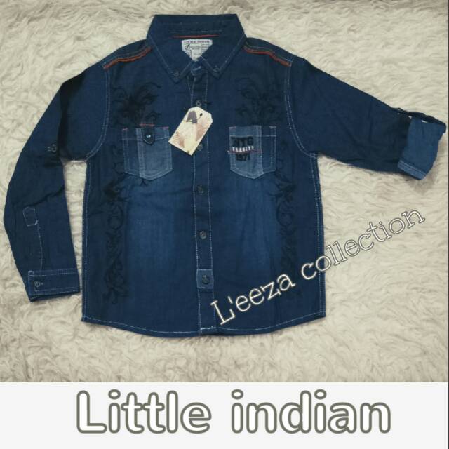 Kemeja jeans anak LITTLE INDIAN