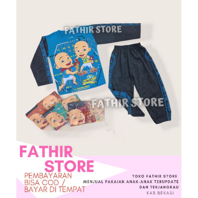 STELAN BAJU PANJANG UPIN IPIN TERBARU / PIYAMA ANAK UPIN IPIN MODEL TERHITS PALING LAKU BISA COD