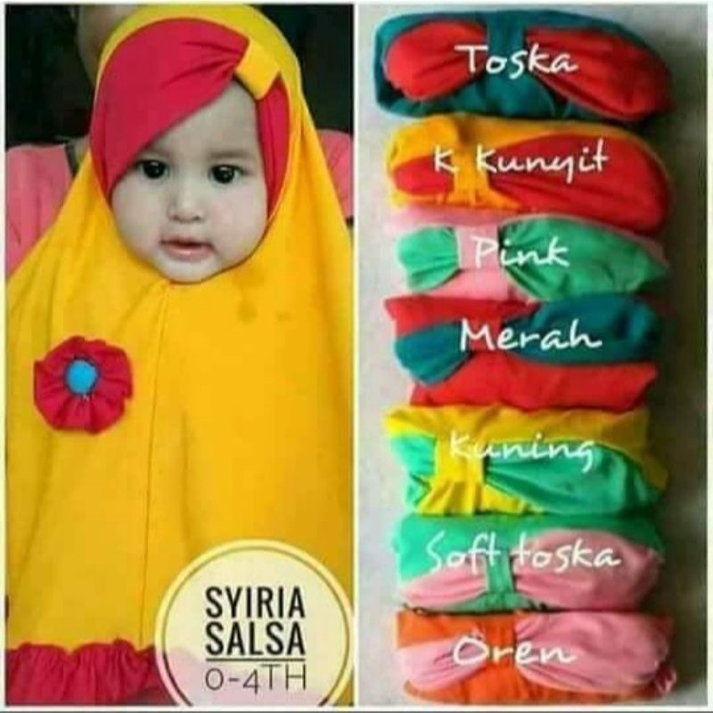 JILBAB BAYI sampai 18 bulan MODEL TURBAN JILBAB BANDO TOPI dll