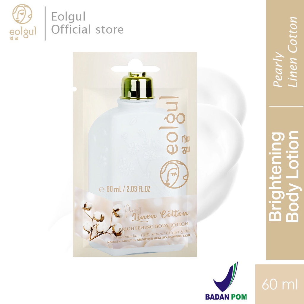 EOLGUL BRIGHTENING BODY LOTION - Pearly Linen Cotton 60 ml