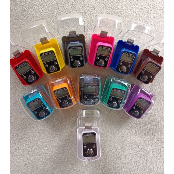 Tasbih digital dengan jam, menit dan detik, bisa pilih warna