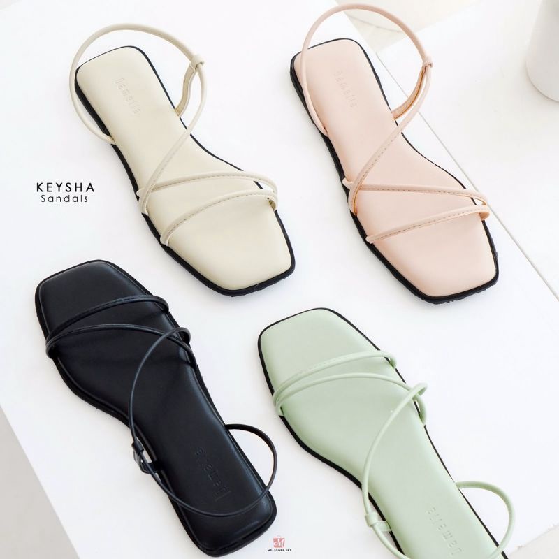 Damelia Melstore jkt Sandal flat wanita Keysha DAMELIA MELSTORE JKT