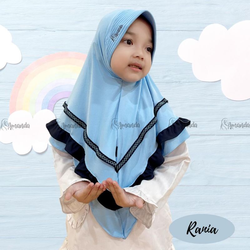 Jilbab anak amanda hijab TK SD Rania