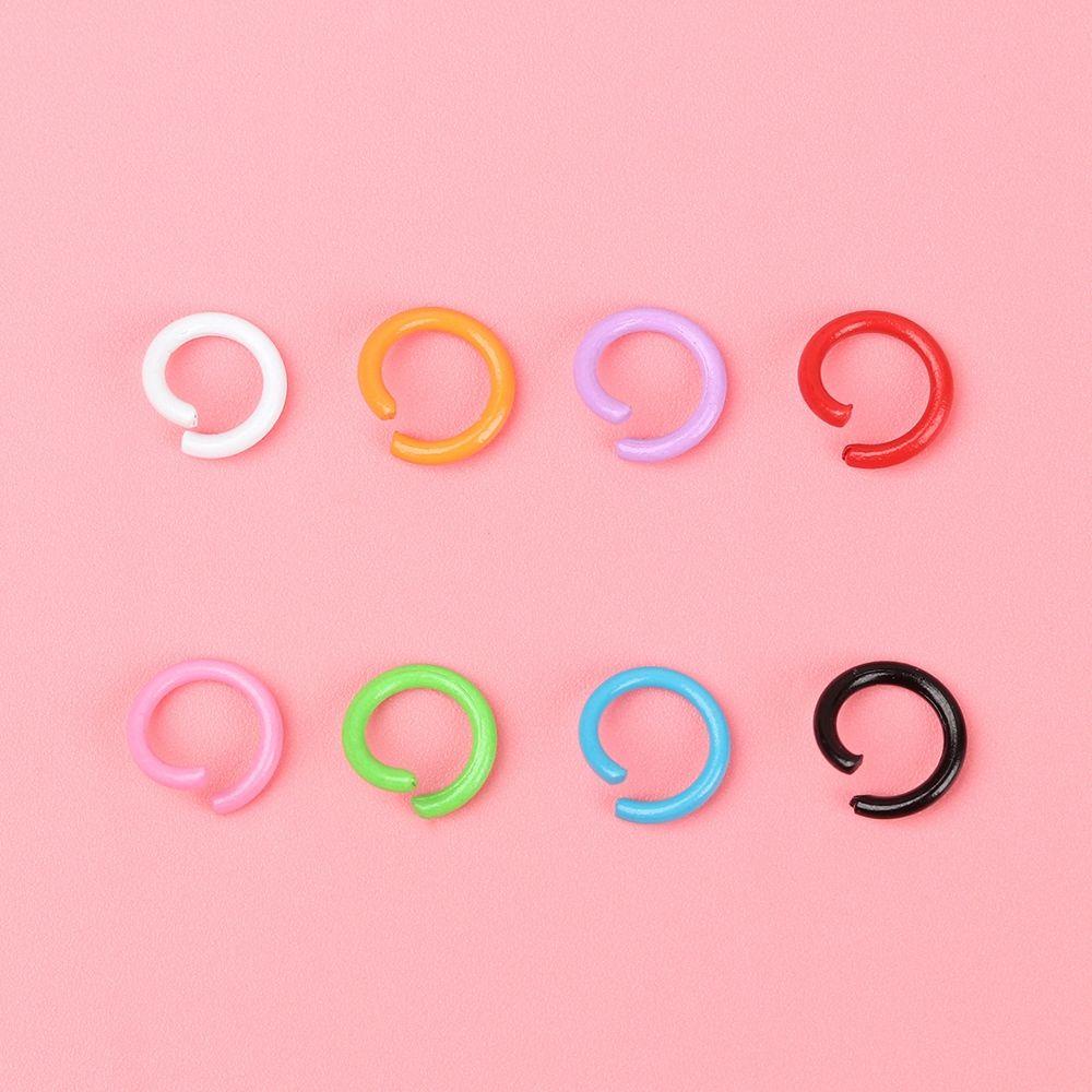 Lily 100 Pcs Temuan Perhiasan DIY Kalung Logam Membuat Perhiasan Membuat Aksesoris Split Ring