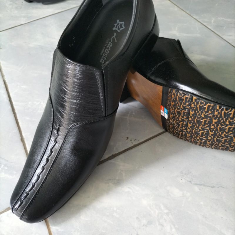 Lacosta Sepatu Pantofel Kantor Sales Kondangan Kulit Sapi Asli Premium