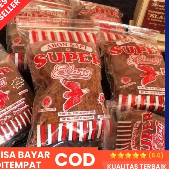 

『DISKON』 Abon Sapi Asli Abon Sapi Super Cap Elang Asli Boyolali 250gr terbaru