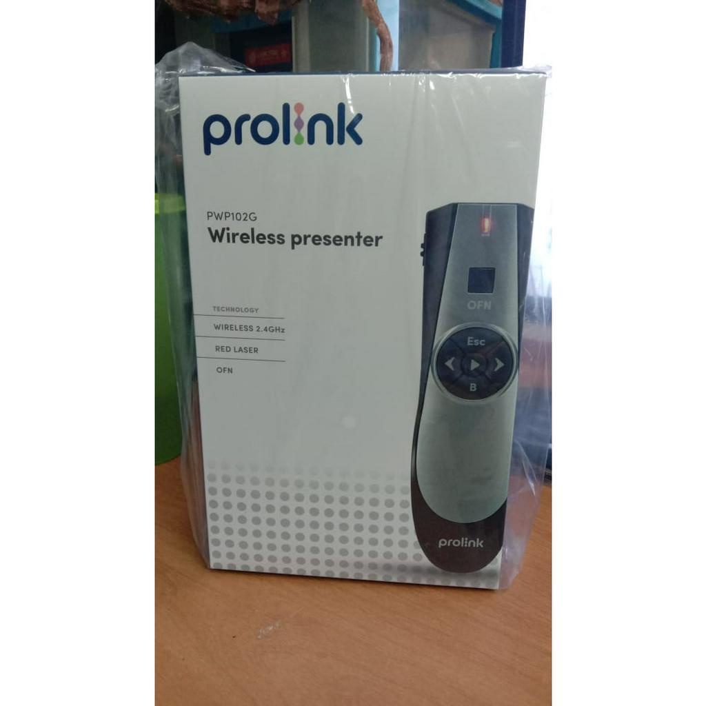 PROLINK PRESENTER WIRELESS PWP 102G 2.4GHz Red Laser