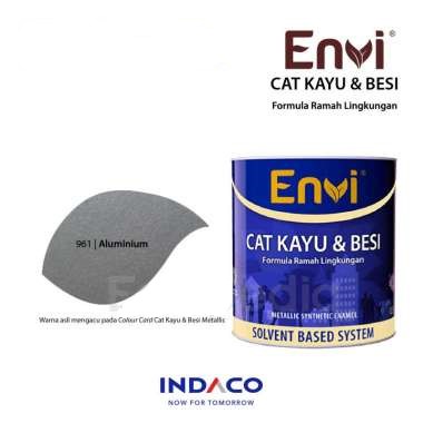 Cat Envi Kayu dan Besi Warna Almunium 0,2lt