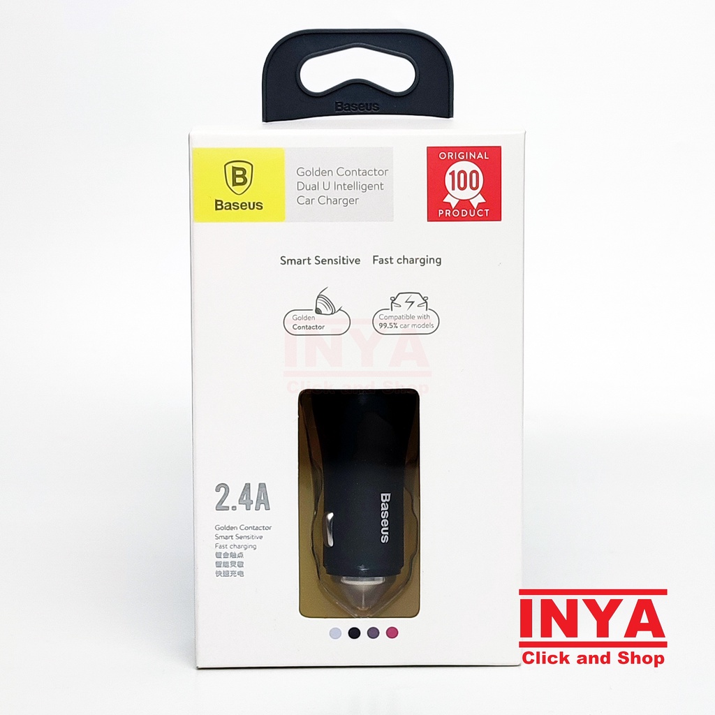 BASEUS CAR CHARGER DUAL USB INTELLIGENT OUTPUT FAST CHARGING BSC-C6