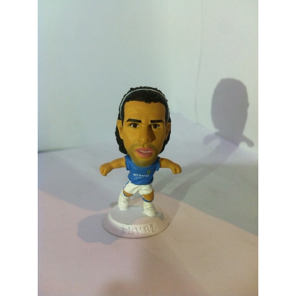 Microstars UK. Series 19 - Carlos Tevez Manchester City Home No. 32. White Base MC12625 by CORINTHIA