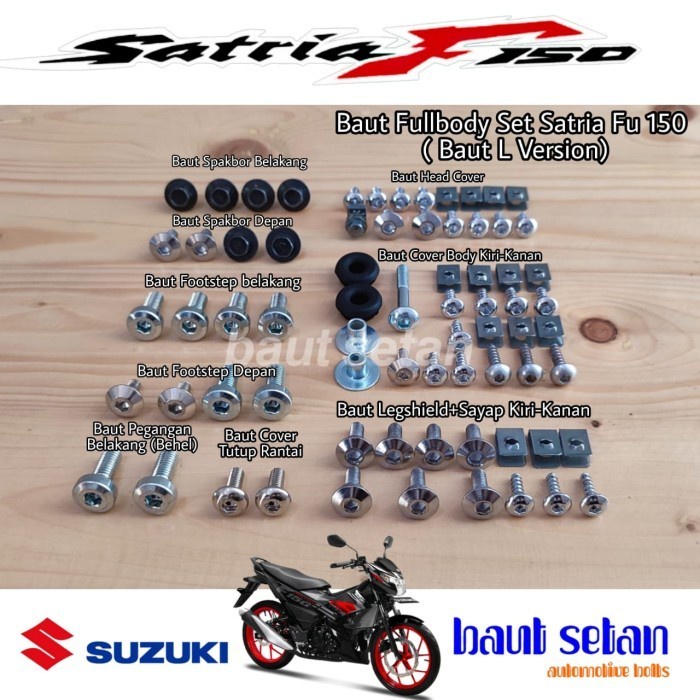 Baut Full body Set Satria FU (Baut L Version)