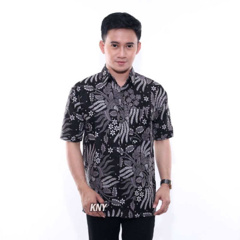 MANGGAR HEM baju batik pria kemeja batik lengan pendek Reguler M L XL