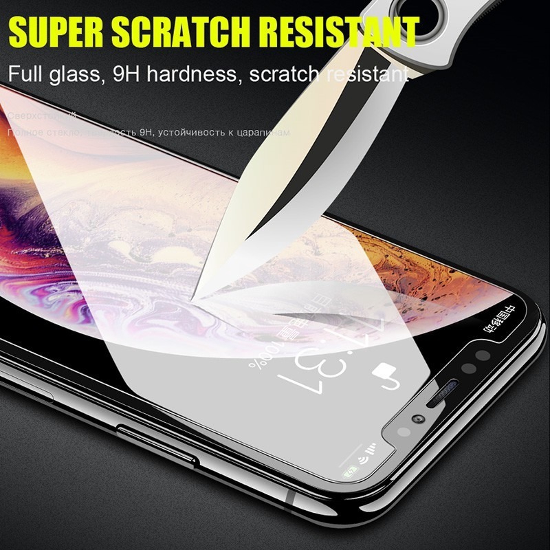 Pelindung Layar Tempered Glass Untuk iPhone 14 13 12 11 Pro XS XR XS Max 5 5S 6 6S 7 8 Plus