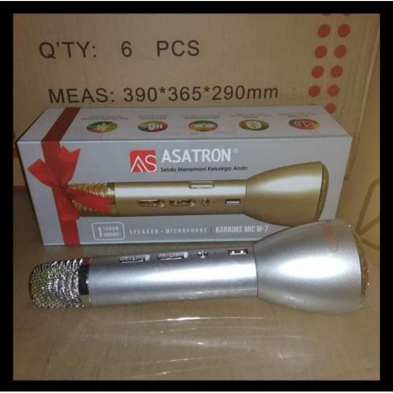 Mic Karaoke Asatron M-7/Speaker/Bluetooth/Mp3(All In One)