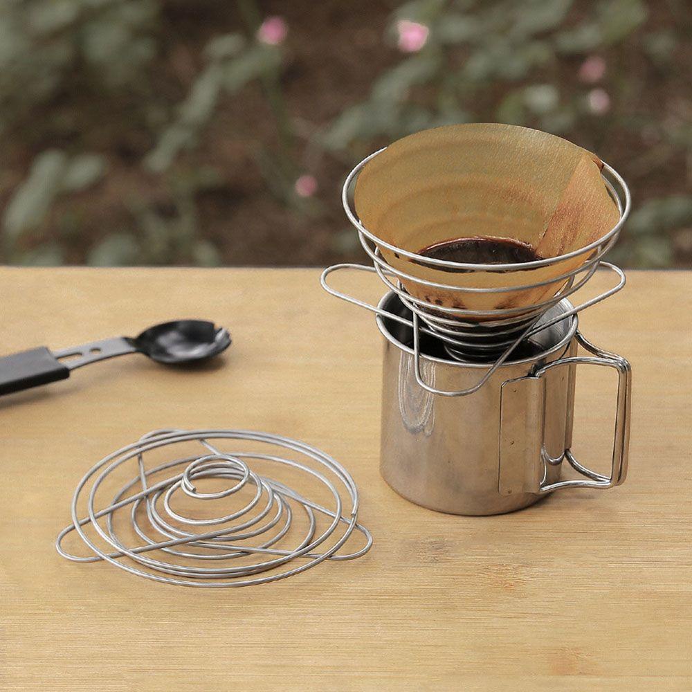 Lanfy Coffee Drip Rack Travel Lipat Outdoor Tools Filter Aksesoris Bubuk Kopi Reusable Dripper Funnel Filter Cup